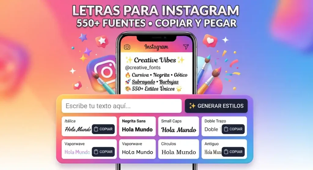 letras para instagram