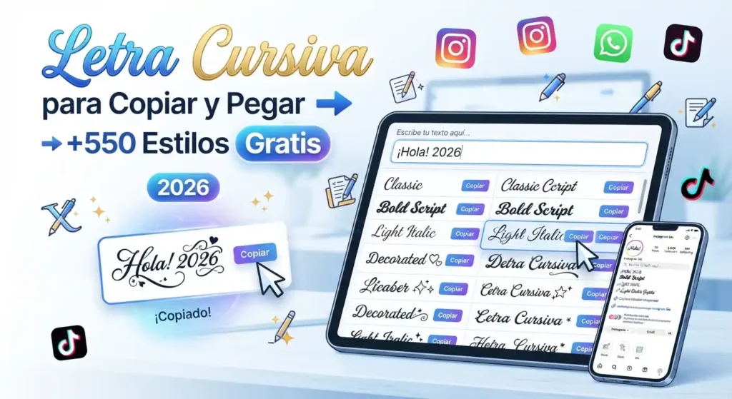 Letras Cursivas