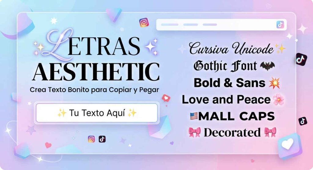 Letras Aesthetic