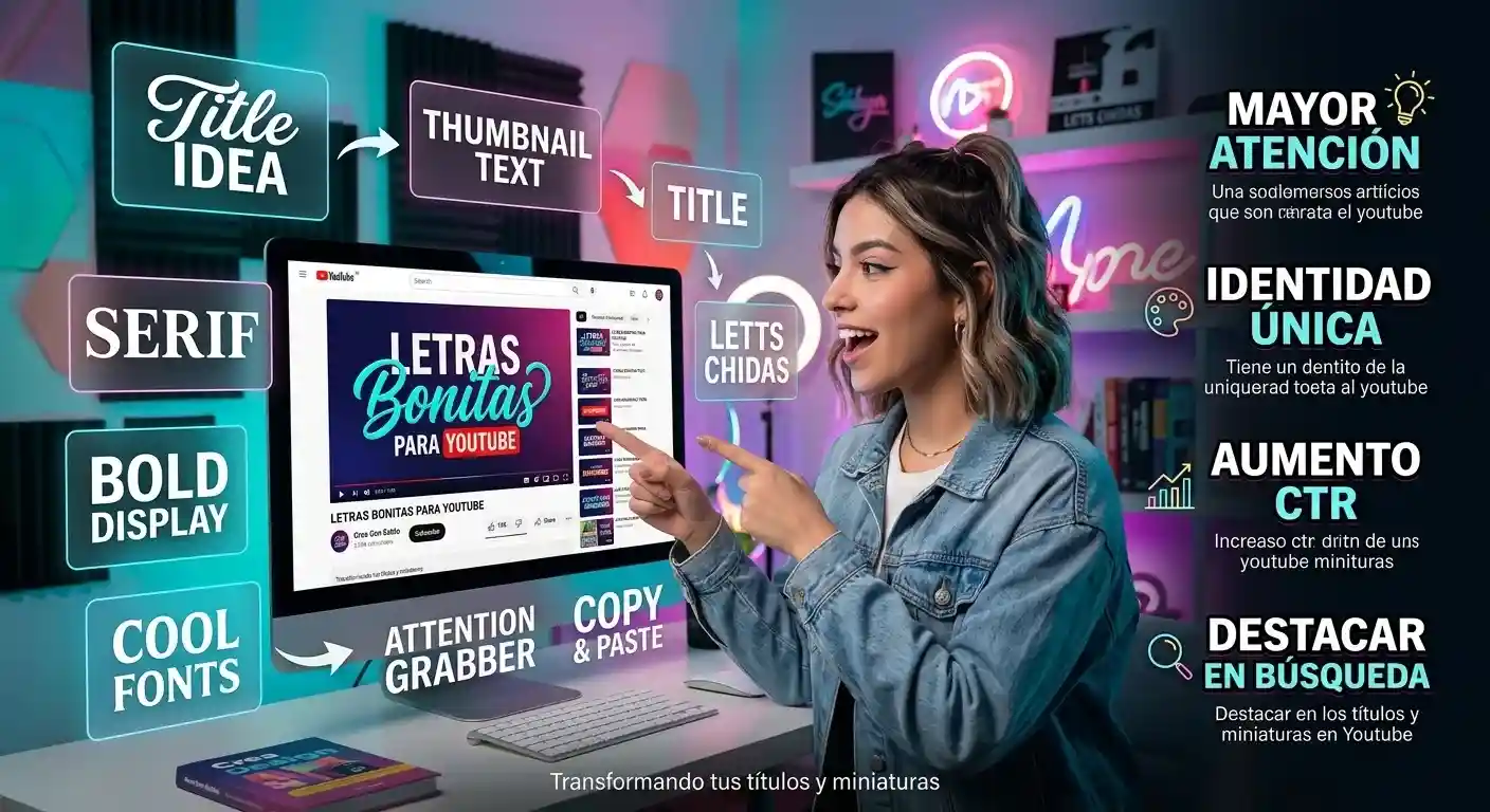 Letras Bonitas para YouTube